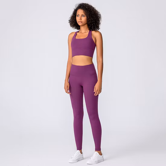 Hohe Kompressions-Yoga-Leggings, Sport-BH, Fitnessstudio, Fitness, Damen, Sportbekleidung, Yoga-Sets